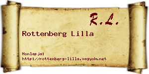 Rottenberg Lilla névjegykártya